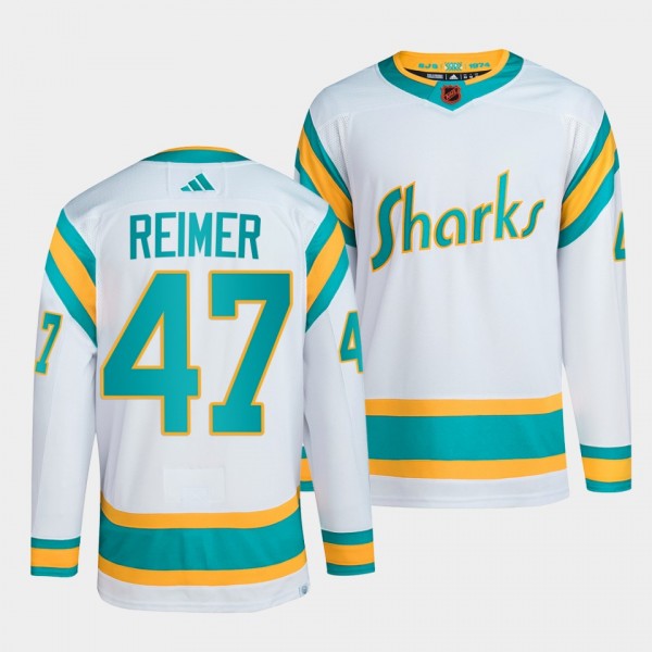 Reverse Retro 2.0 San Jose Sharks James Reimer #47...
