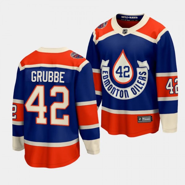 Jayden Grubbe Edmonton Oilers 2023 NHL Heritage Cl...