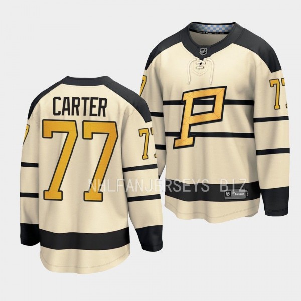 Pittsburgh Penguins Jeff Carter 2023 Winter Classic Cream Player Jersey Men's
