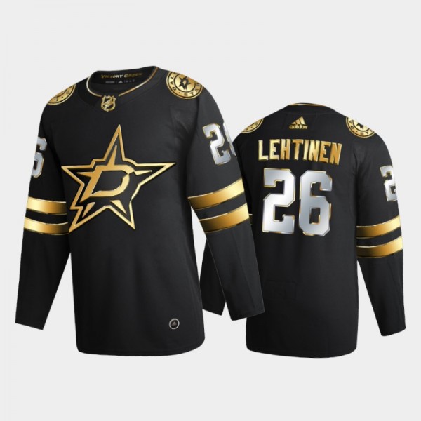 Dallas Stars Jere Lehtinen #26 2020-21 Authentic Golden Black Limited Edition Jersey