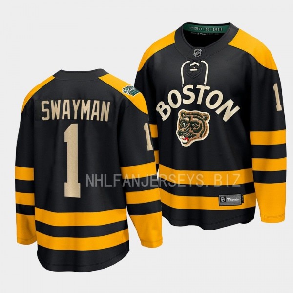 Boston Bruins Jeremy Swayman 2023 Winter Classic B...