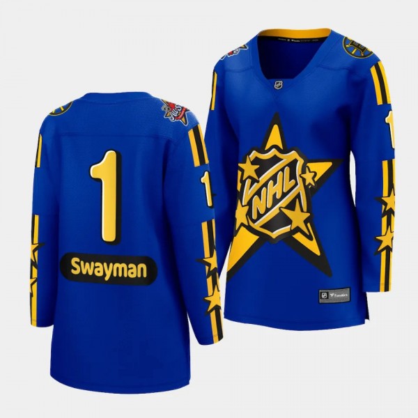 Boston Bruins Jeremy Swayman 2024 NHL All-Star Gam...