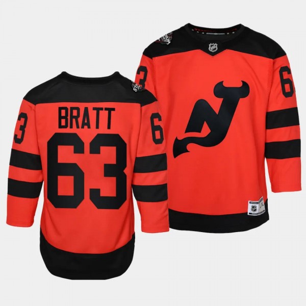 New Jersey Devils #63 Jesper Bratt 2024 NHL Stadiu...