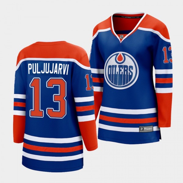 Jesse Puljujarvi Oilers 2022-23 Home Premier Women...