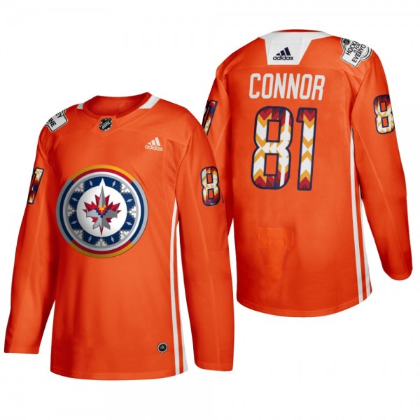Jets 2022 WASAC Night Kyle Connor Jersey Indigenou...