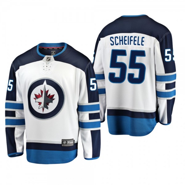 Men's Winnipeg Jets Mark Scheifele #55 Away White ...