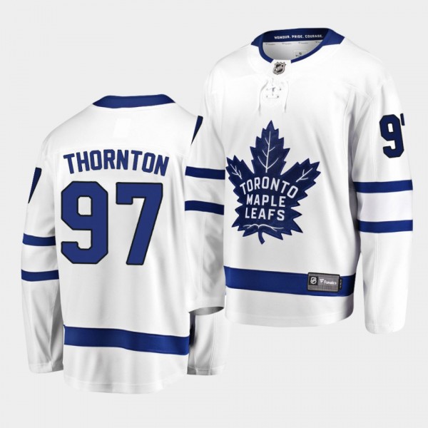 Joe Thornton Toronto Maple Leafs 2020-21 Away Men White Jumbo Joe Jersey