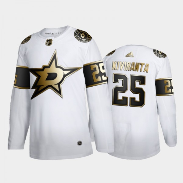 Dallas Stars Joel Kiviranta #25 Authentic NHL Gold...