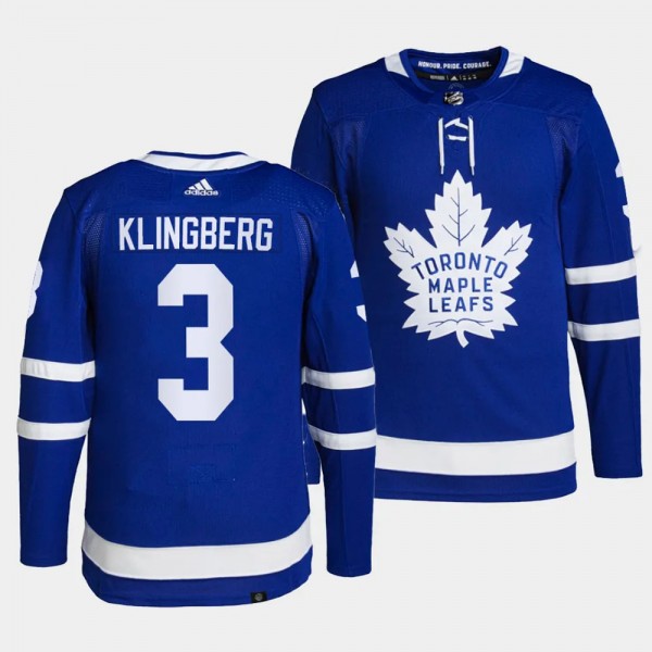 Maple Leafs John Klingberg Home Men Blue #3 Jersey...