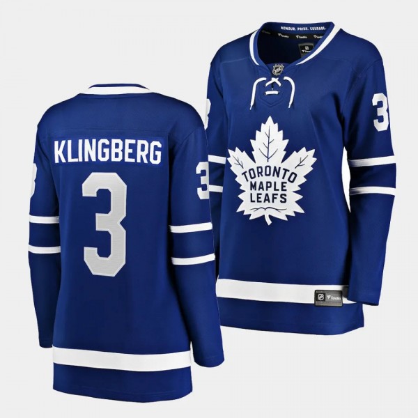 John Klingberg Toronto Maple Leafs Home Women Breakaway Player 3 Jersey