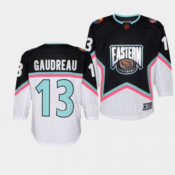Columbus Blue Jackets #13 Johnny Gaudreau 2023 NHL All-Star Eastern Conference Premier Black Youth Jersey