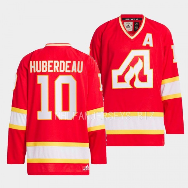 Jonathan Huberdeau Calgary Flames Team Classics Red #10 Jersey 1973 Hockey