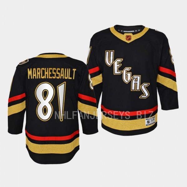 Vegas Golden Knights Jonathan Marchessault 2022 Special Edition 2.0 Black #81 Youth Jersey Retro