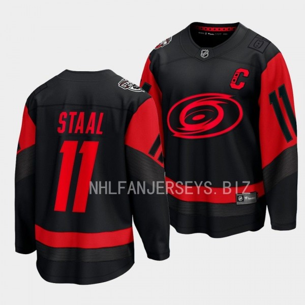 2023 NHL Stadium Series Jordan Staal Jersey Carolina Hurricanes Black #11 Breakaway Player Men'