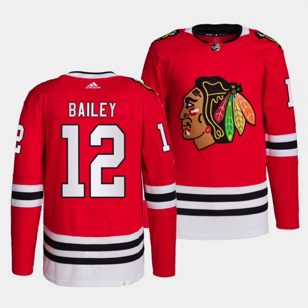 Chicago Blackhawks Authentic Pro Josh Bailey #12 Red Jersey Home