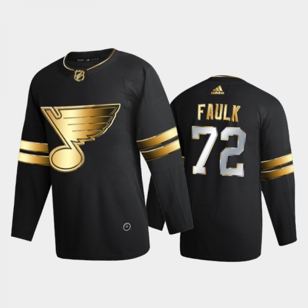 St. Louis Blues Justin Faulk #72 2020-21 Golden Edition Black Limited Authentic Jersey