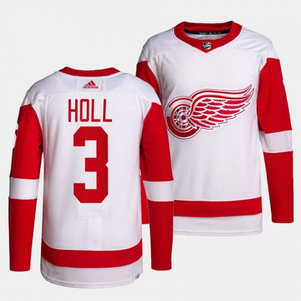 Justin Holl Detroit Red Wings Away White #3 Authen...