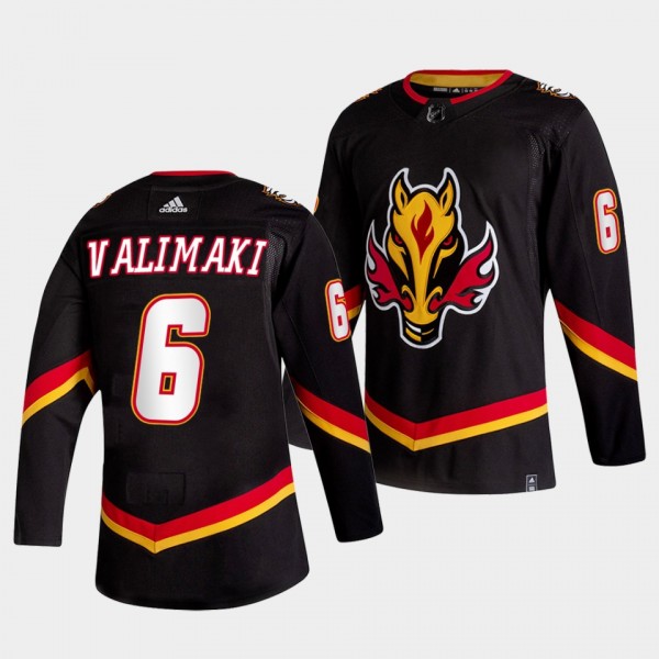 Calgary Flames Juuso Valimaki 2022-23 Alternate #6 Black Jersey Authentic