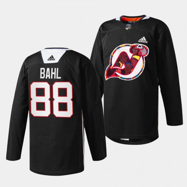 2024 Black History Celebration Kevin Bahl New Jersey Devils Black #88 Specialty Jersey