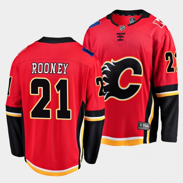 Kevin Rooney Calgary Flames 2022 Alternate Red Bre...