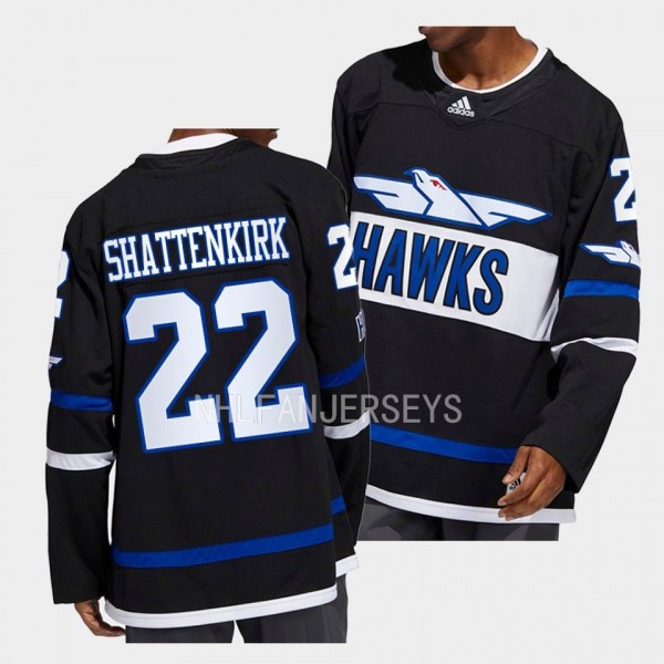 Hawks Kevin Shattenkirk Anaheim Ducks Black #22 Authentic Jersey