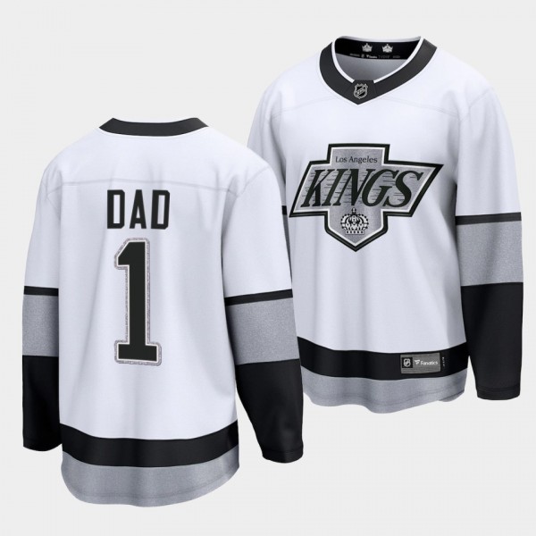 Greatest Dad Los Angeles Kings White Jersey 2022 Fathers Day Gift