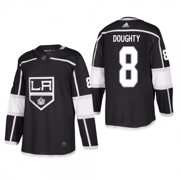 Men's Los Angeles Kings Drew Doughty #8 Home Black Authentic Player Cheap Jersey