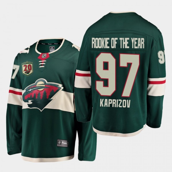 Kirill Kaprizov 2021 Rookie of the year Wild #97 C...