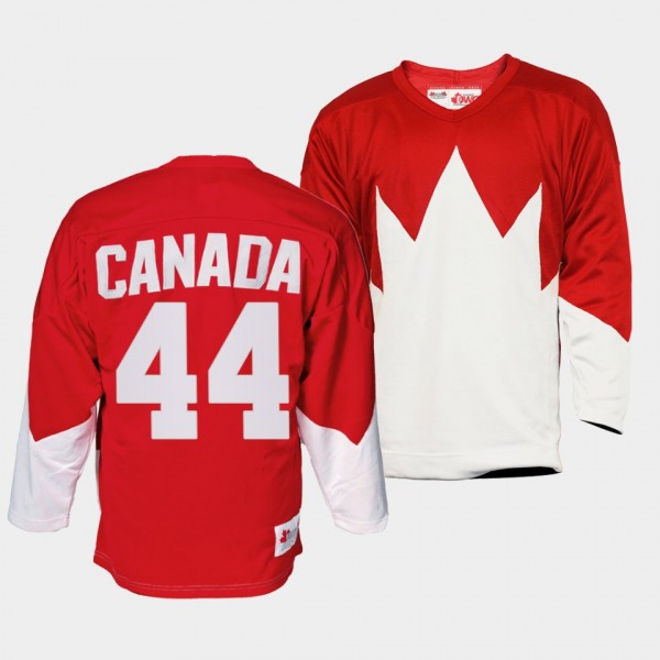Kyle Burroughs Canada Hockey Summit Series Red Jersey #44 Replica