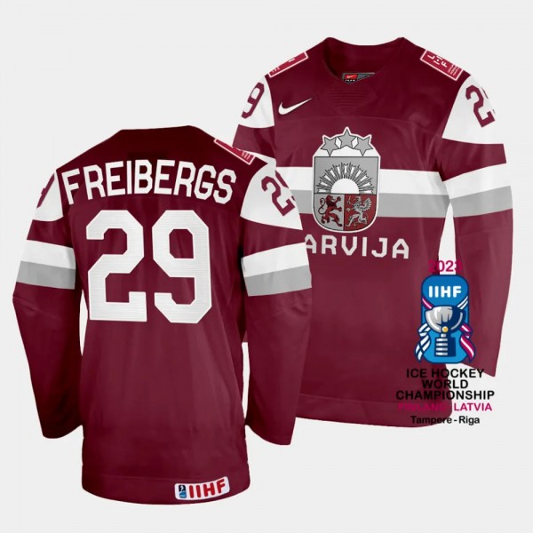 Ralfs Freibergs Latvia Hockey 2023 IIHF World Cham...