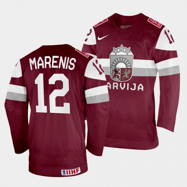 Rihards Marenis 2022 IIHF World Championship Latvi...