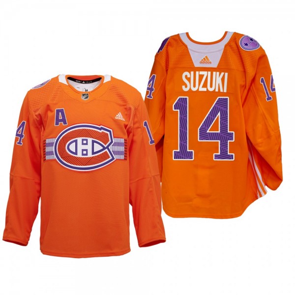 Nick Suzuki Montreal Canadiens Indigenous Celebrat...