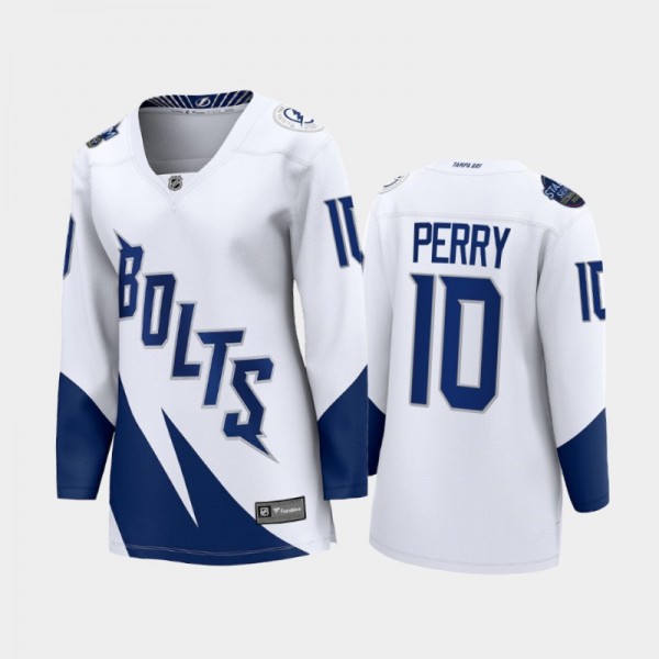 Corey Perry #10 Lightning 2022 Stadium Series Whit...