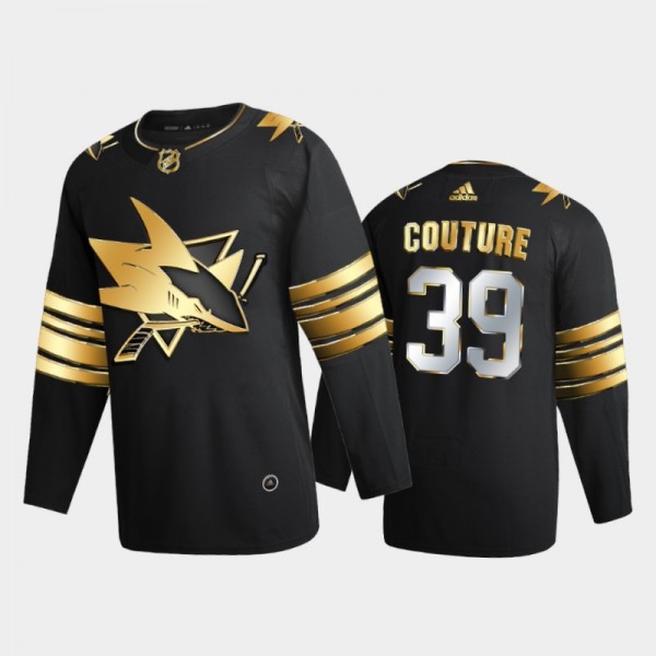 San Jose Sharks Logan Couture #39 2020-21 Golden Edition Black Limited Authentic Jersey
