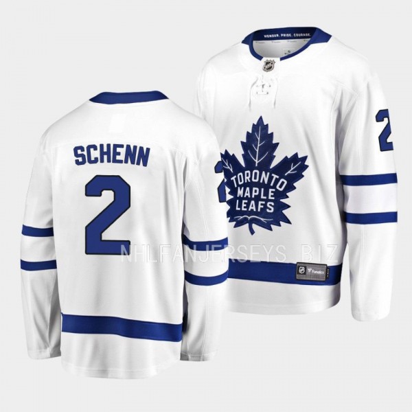 Toronto Maple Leafs Luke Schenn Away White Breakaw...