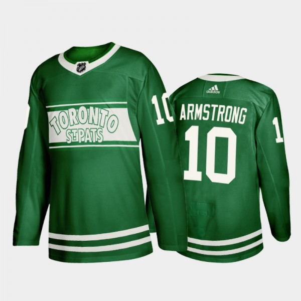 George Armstrong Toronto Maple Leafs St. Patricks Day Jersey Green #10 Special Edition