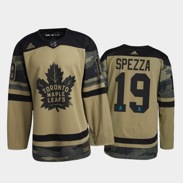 Jason Spezza Toronto Maple Leafs Canadian Armed Force Jersey Camo #19 2021 CAF Night