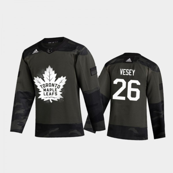 Men's Toronto Maple Leafs Jimmy Vesey #26 2020 Vet...