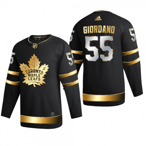 Mark Giordano #55 Toronto Maple Leafs Golden Edition Black Authentic Jersey