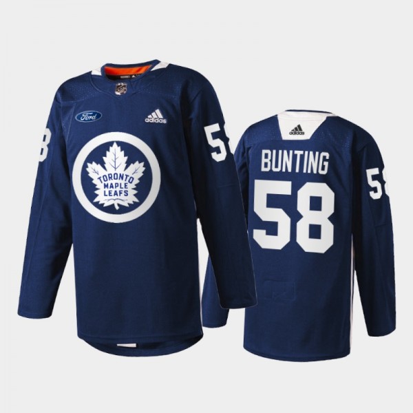 Michael Bunting #58 Toronto Maple Leafs Primary Lo...