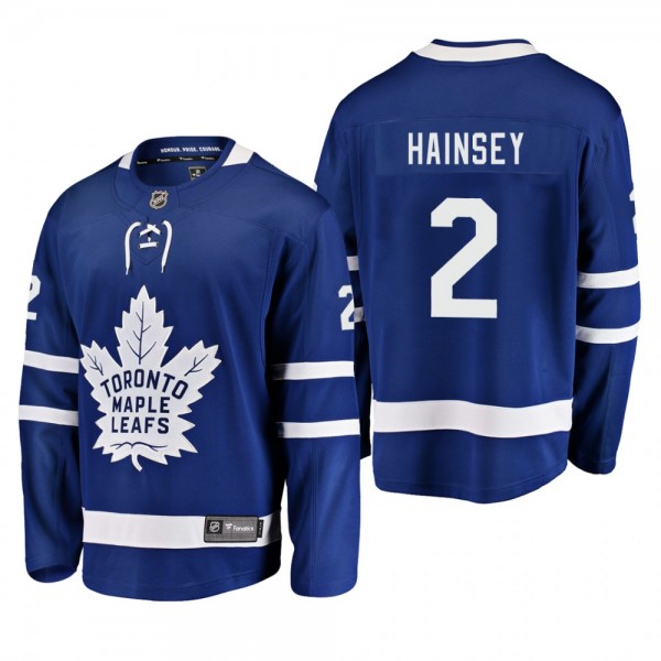 Men's Toronto Maple Leafs Ron Hainsey #2 Home Blue...
