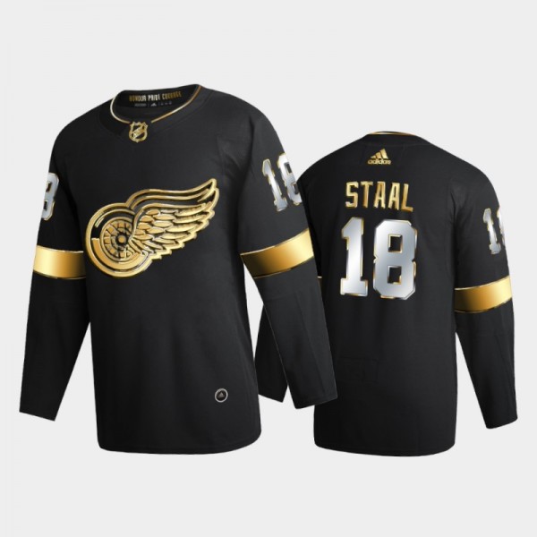 Detroit Red Wings Marc Staal #18 2020-21 Authentic Golden Black Limited Edition Jersey