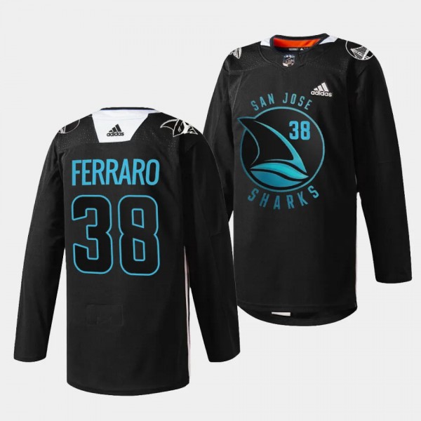 Mario Ferraro San Jose Sharks 2023 Warriors Black ...