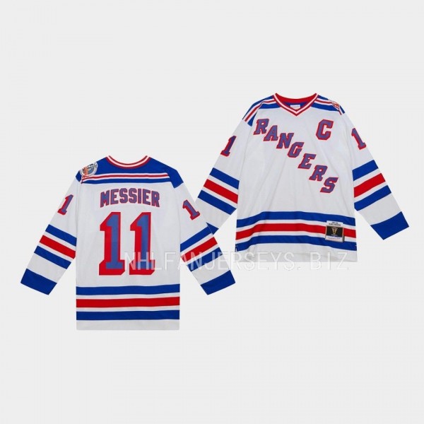 Mark Messier New York Rangers Blue Line 1993 Throw...