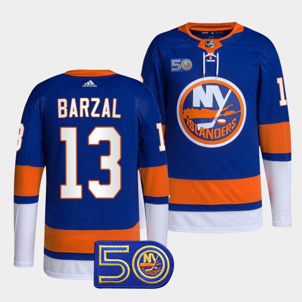 New York Islanders 50th Anniversary Mathew Barzal ...