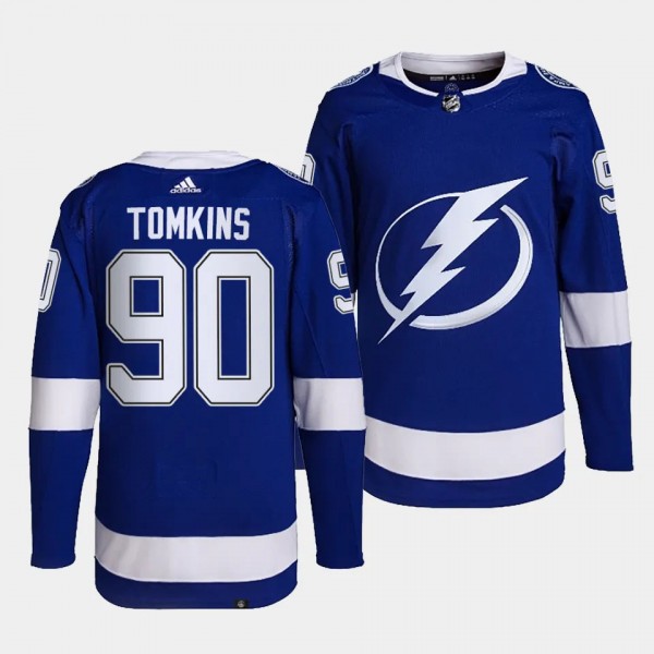 Matt Tomkins Tampa Bay Lightning Home Blue #90 Pri...