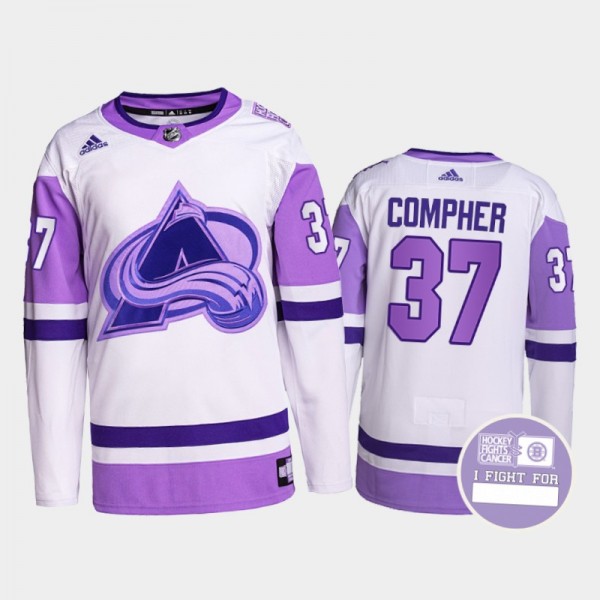 Colorado Avalanche Hockey Fights Cancer J.T. Comph...