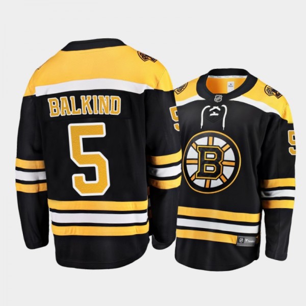 Teddy Balkind Boston Bruins SticksOutForTeddy #5 Black Memorial Jersey 2006-22