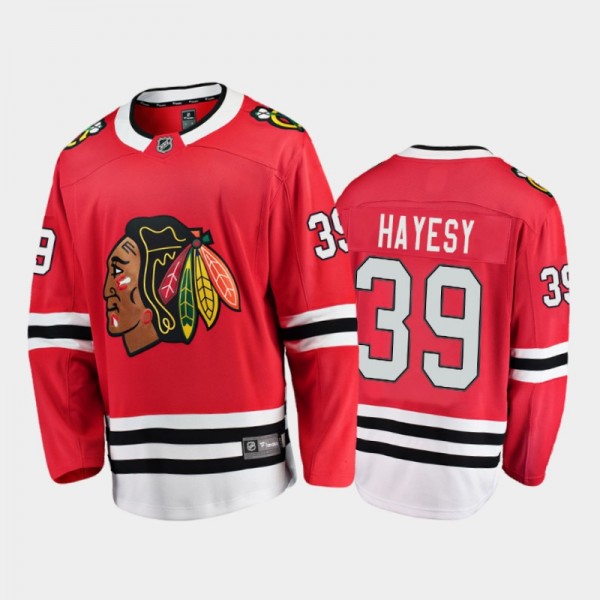 Blackhawks Jimmy Hayes #39 For Hayesy Red Home Jersey
