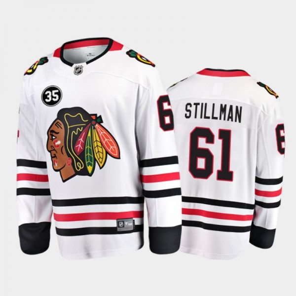 Chicago Blackhawks #61 Riley Stillman 35 Patch Hon...